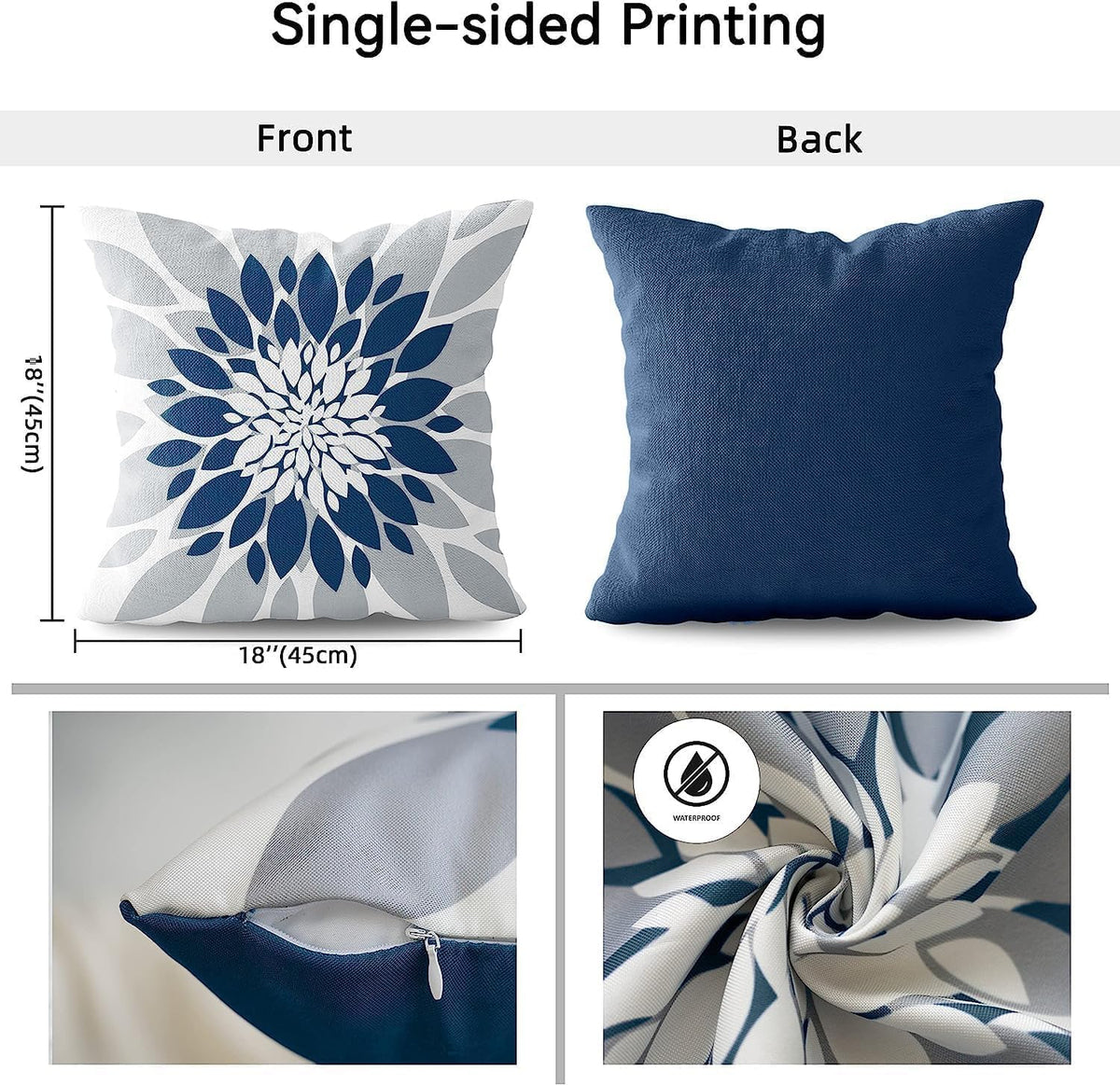 Qahing machine-washable pillow covers for simple maintenance