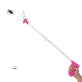 Qalveris Spider Catcher with extendable pink handle for safe capture.