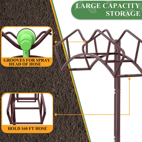 Qatsrin bronze garden hose hanger shows weather-ready design for outdoor durability