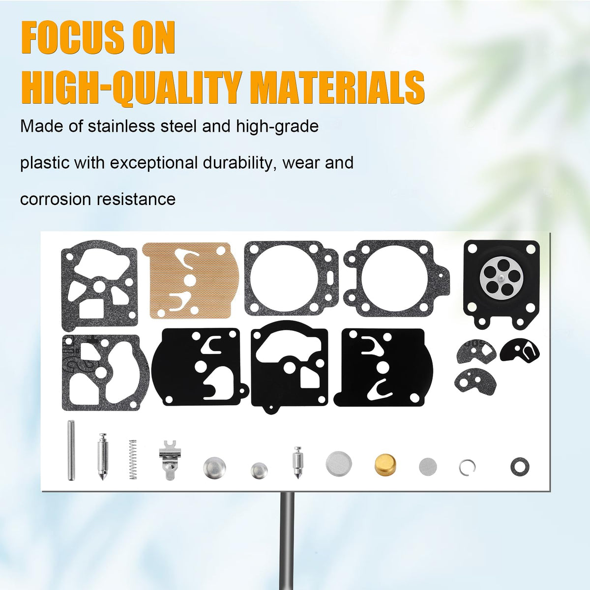 Installation step guide image showing diaphragm and gasket fit