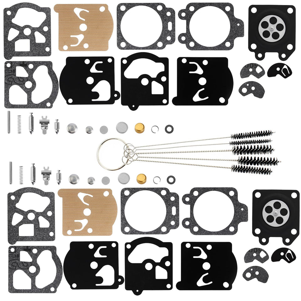 QAZAKY K10-WAT carburetor diaphragm pack, front view, two-unit kit for quick maintenance