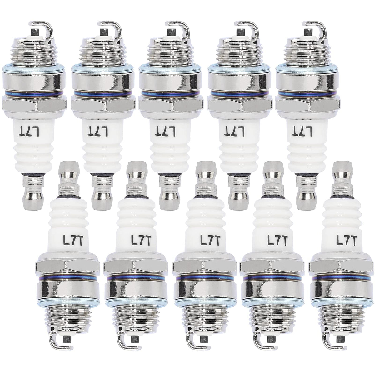 QAZAKY L7T spark plug 10-pack for quick maintenance and replacements