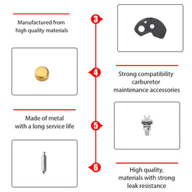 QAZAKY rebuild kit parts layout for easy assembly