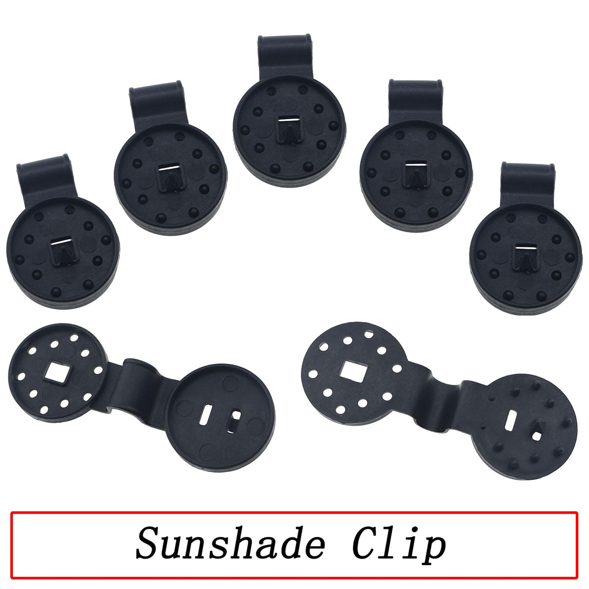 QAZXCDEW versatile clips work with shade sails and netting.