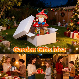 QCF Solar Mushroom Gnomes Houses sunglasses accessory kit included.