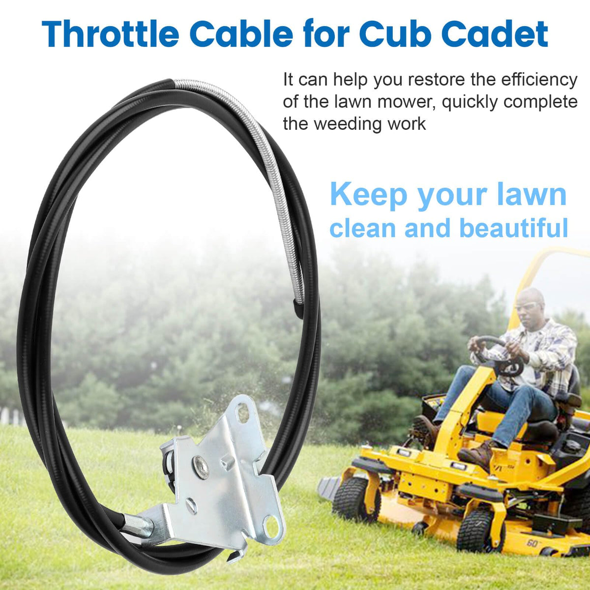 QCG replacement cable preserves original throttle feel.