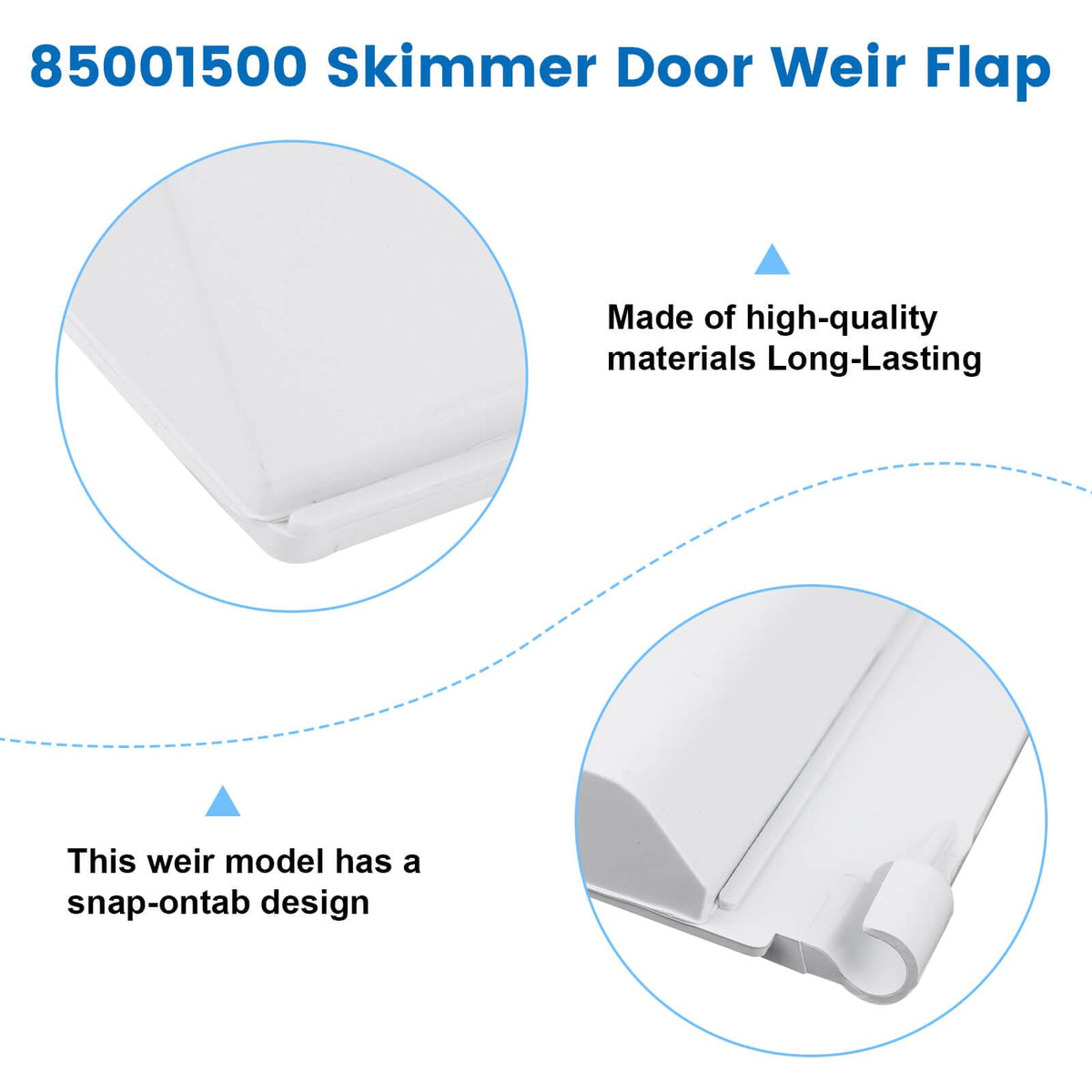 QCG snap-in install weir door demo for easy replacement