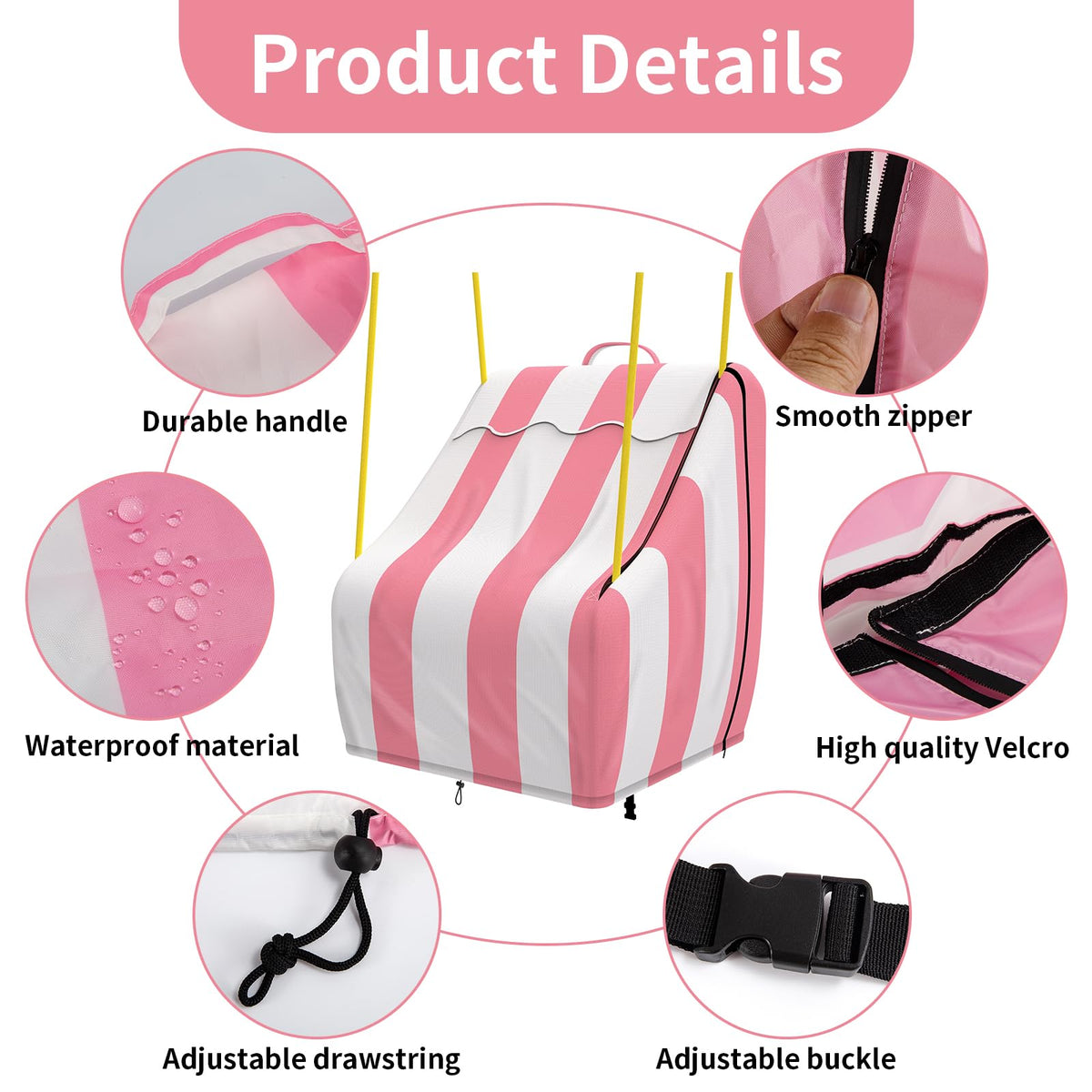 Qchengsan easy installation with zipper and fasteners for quick setup