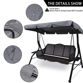 Qchengsan heavy-duty oxford fabric canopy resists sun and rain