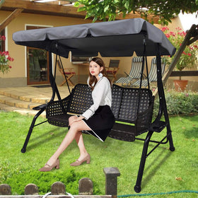 Qchengsan scalloped-edge canopy adds stylish garden look