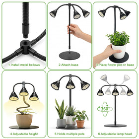 QCQHDU flexible gooseneck and weighted base direct light precisely