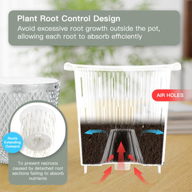 QCQHDU hanging planter includes 3 hooks and chains