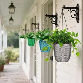 QCQHDU versatile indoor-outdoor hanging planters for home and office