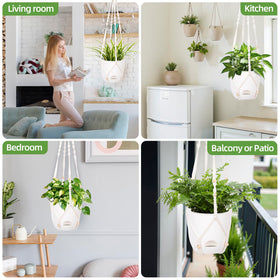 QCQHDU hanging planters blend style with practical watering features.