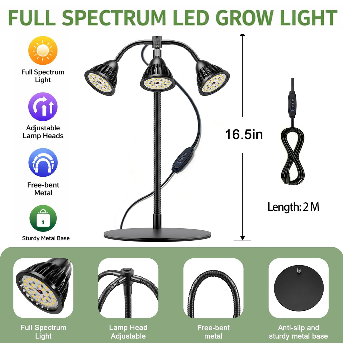 QCQHDU stylish design doubles as a chic home garden light