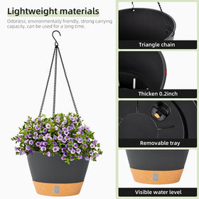 QCQHDU weather-resistant planter withstands sun and cold for year-round use.