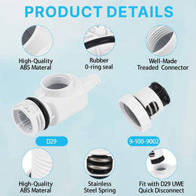 QDOCURO built-in O-ring provides leak-proof seal during use