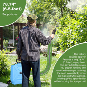 qdreclod sprayer 3.2-gallon reservoir balances capacity with mobility during yard work.