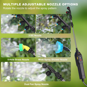 qdreclod sprayer adjustable strap provides comfortable carrying for long tasks.