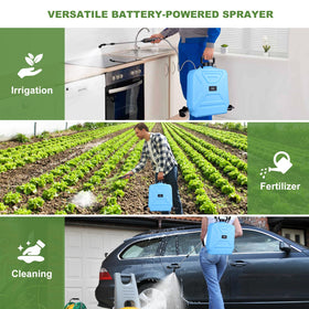 qdreclod sprayer transparent liquid level gauge helps plan refills and maintenance.