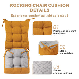 QemoraHome tufted design cushions maintain shape during use.