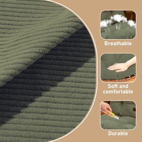 QemoraHome non-slip base keeps cushions secure during vigorous rocking