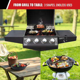 Qetumst easy-clean grilling basket that cleans quickly after grilling