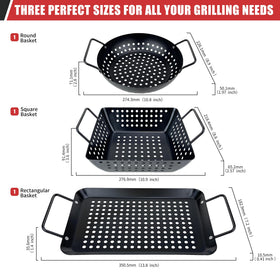 Qetumst heavy-duty alloy steel construction for backyard grills