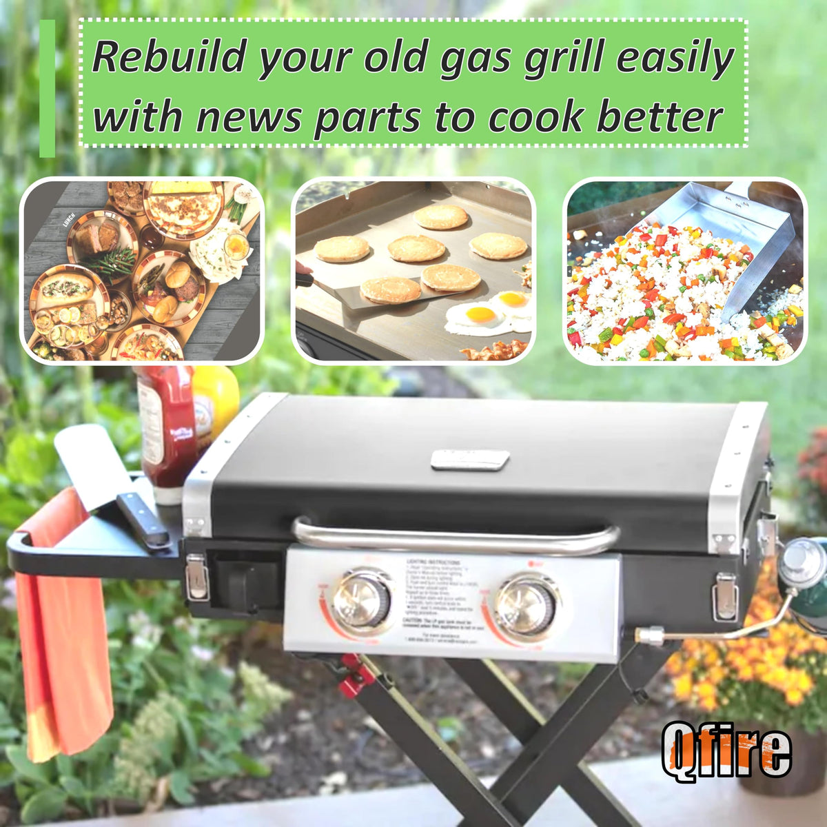 Qfire regulator replacement part ensuring dependable gas flow for propane griddle