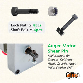 Qfire shear-pin replacement pack, four pins to keep auger aligned and reliable