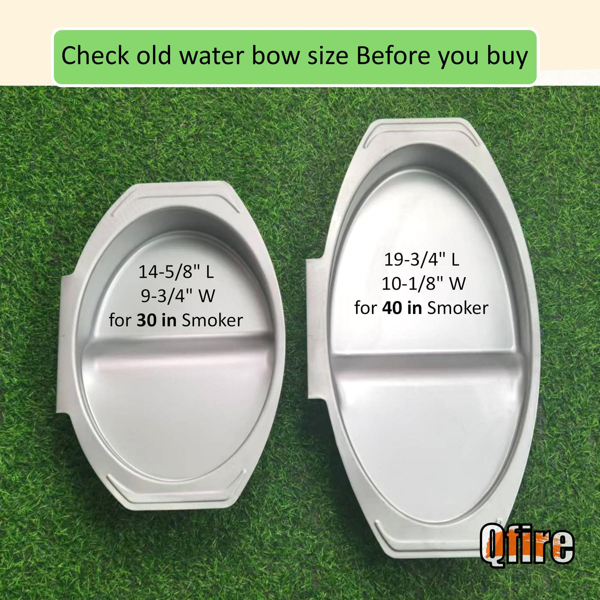 Qfire water bowl fitment close-up confirms model compatibility