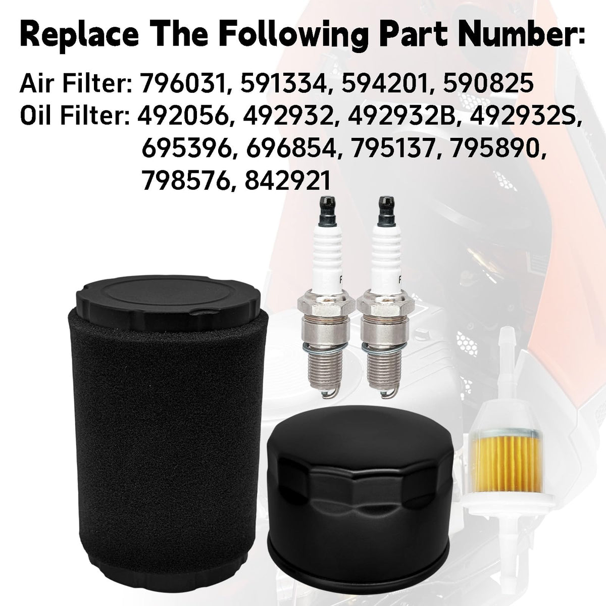QFISH air filter kit components laid out for quick inspection
