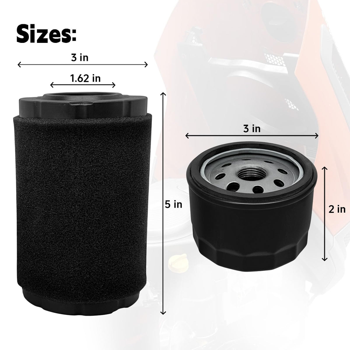 QFISH spark plugs included for reliable ignition
