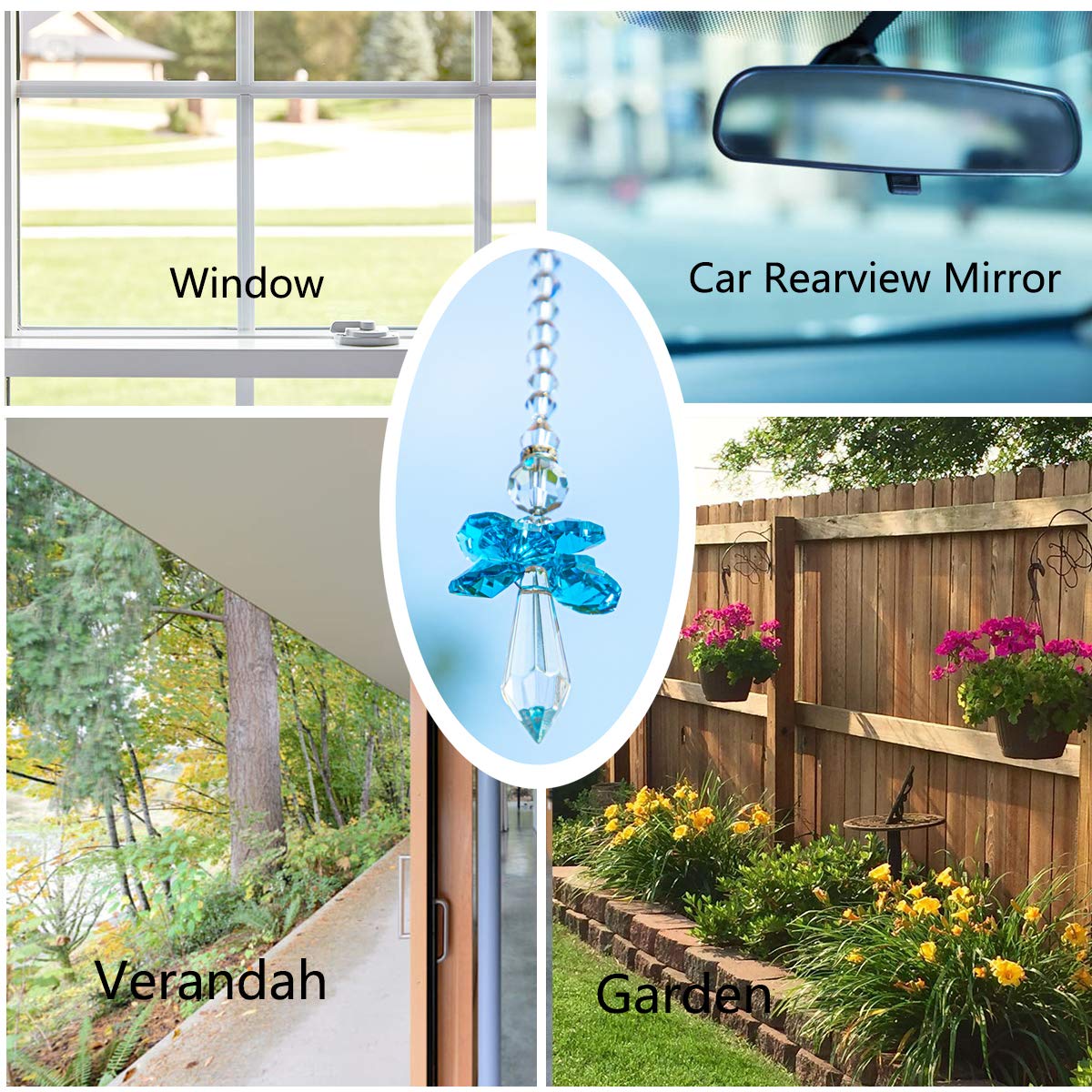 QFkris crystal suncatcher for grandma gift idea, celebrating special days with light