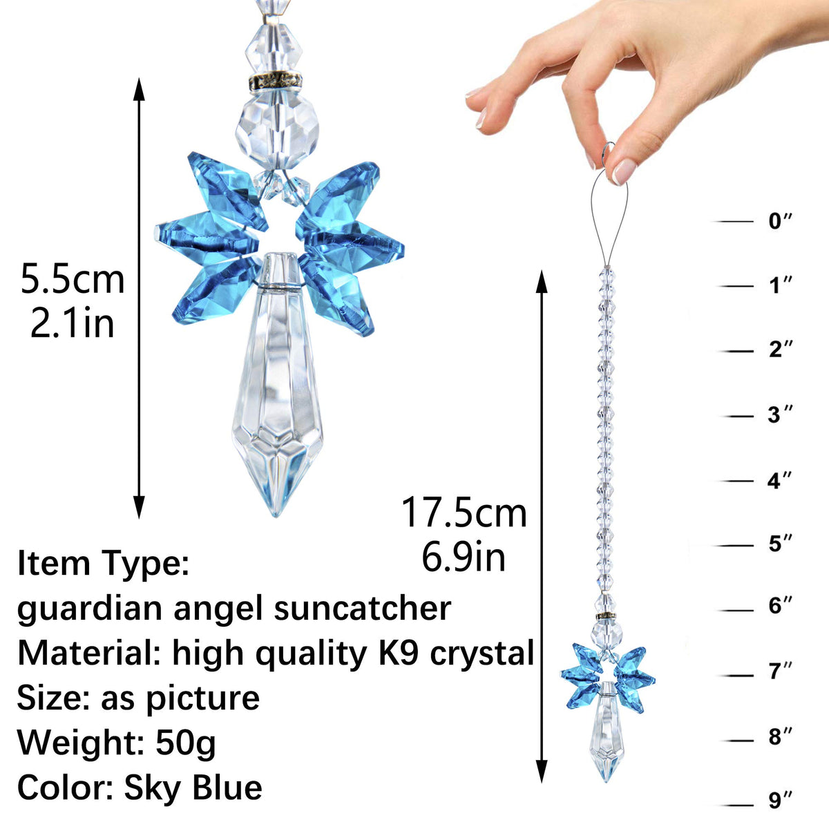 QFkris crystal suncatcher window decor to brighten home with shimmering light