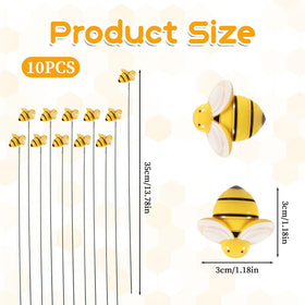 QfwdfcTrenz Bee yard decor metal stake enhances pathways with whimsical charm.
