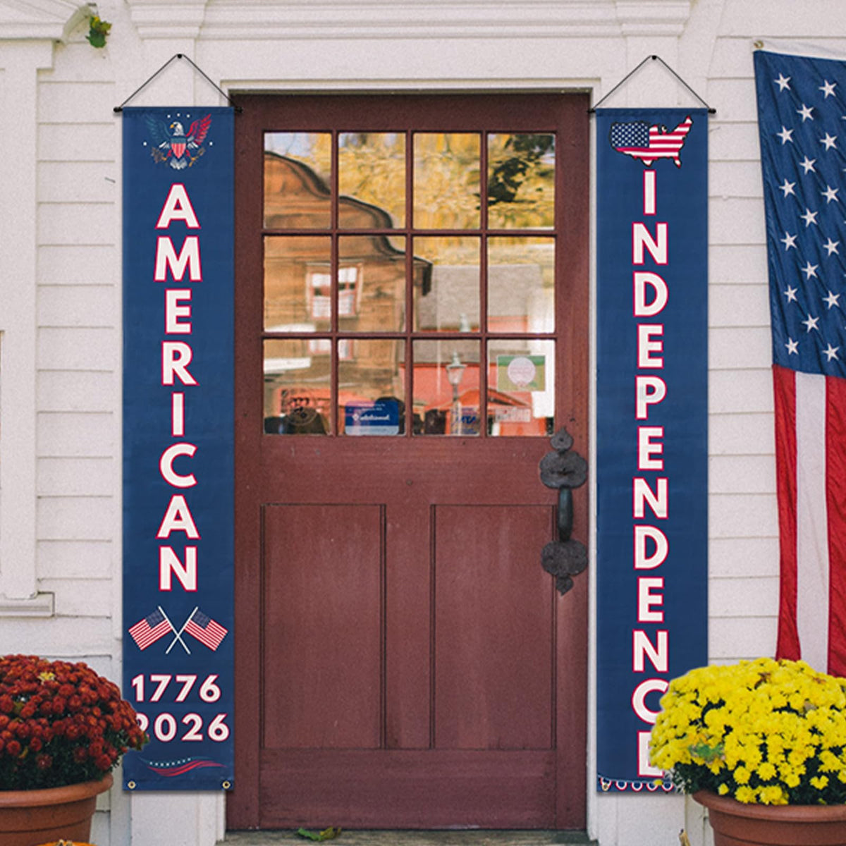 QGWJEKUI 1776–2026 commemorative design ideal for Fourth of July celebrations