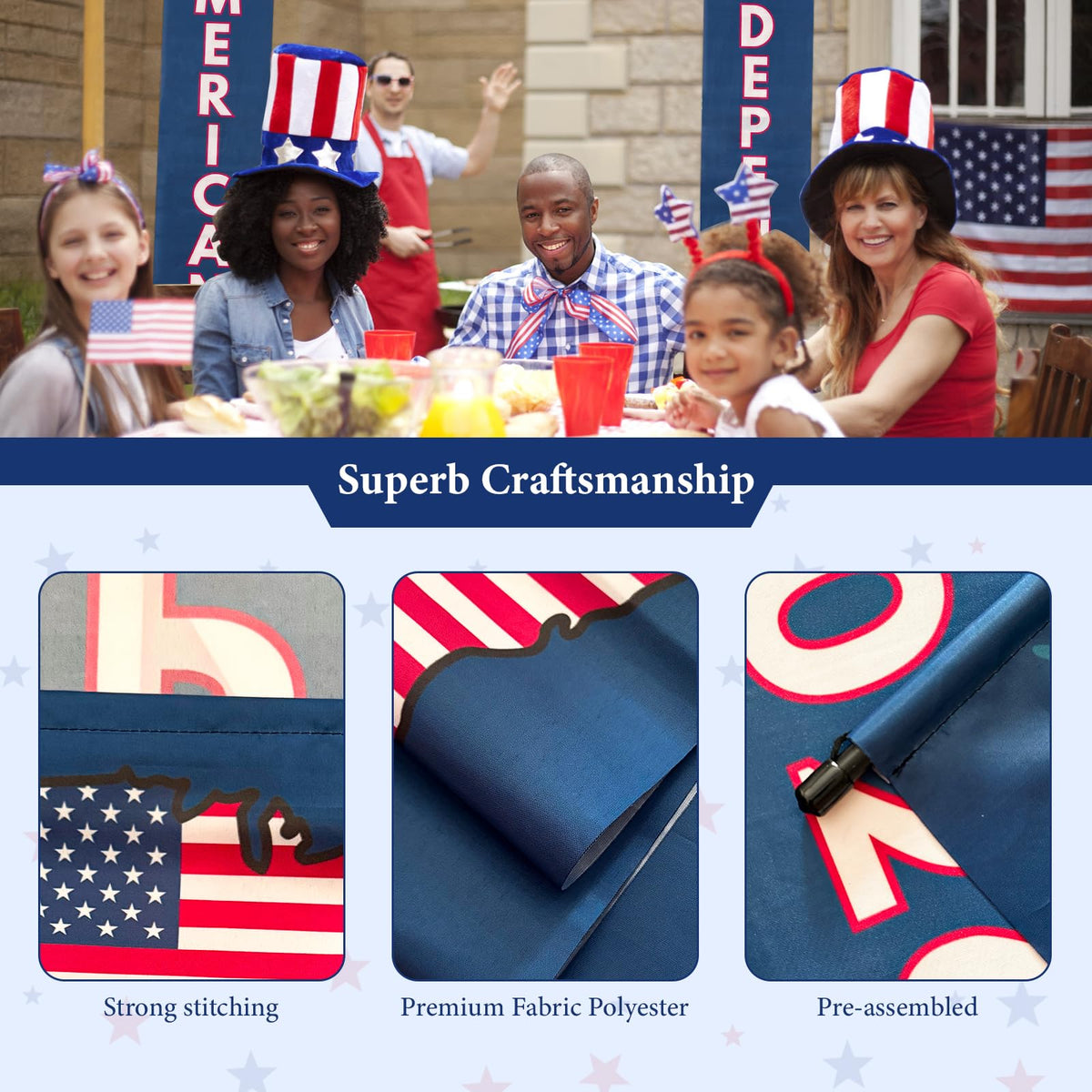 QGWJEKUI durable polyester banner resists fading for outdoor use