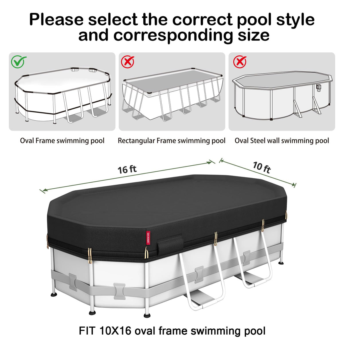 QH.HOME patented tightening device provides windproof security against strong winds.