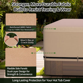 QH.HOME upgraded air vent design reduces moisture buildup under cover.