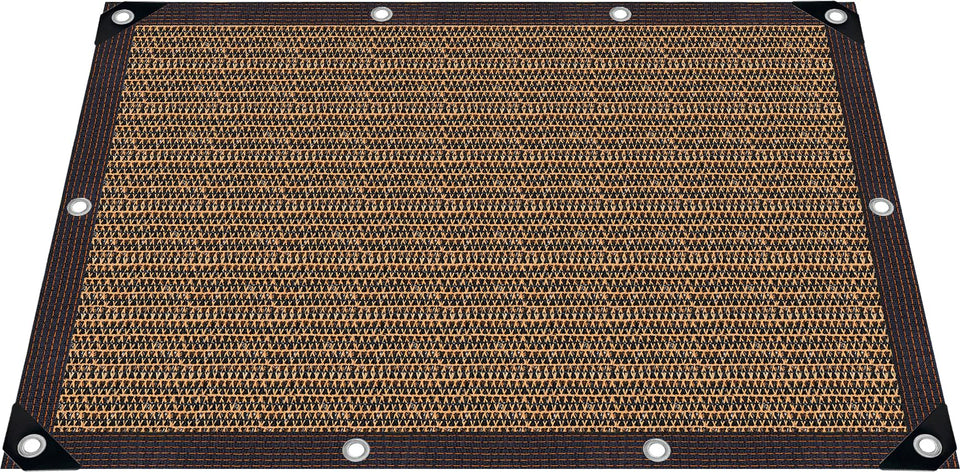 QHAIYYBF 80% shade cloth over patio for cooler outdoor comfort