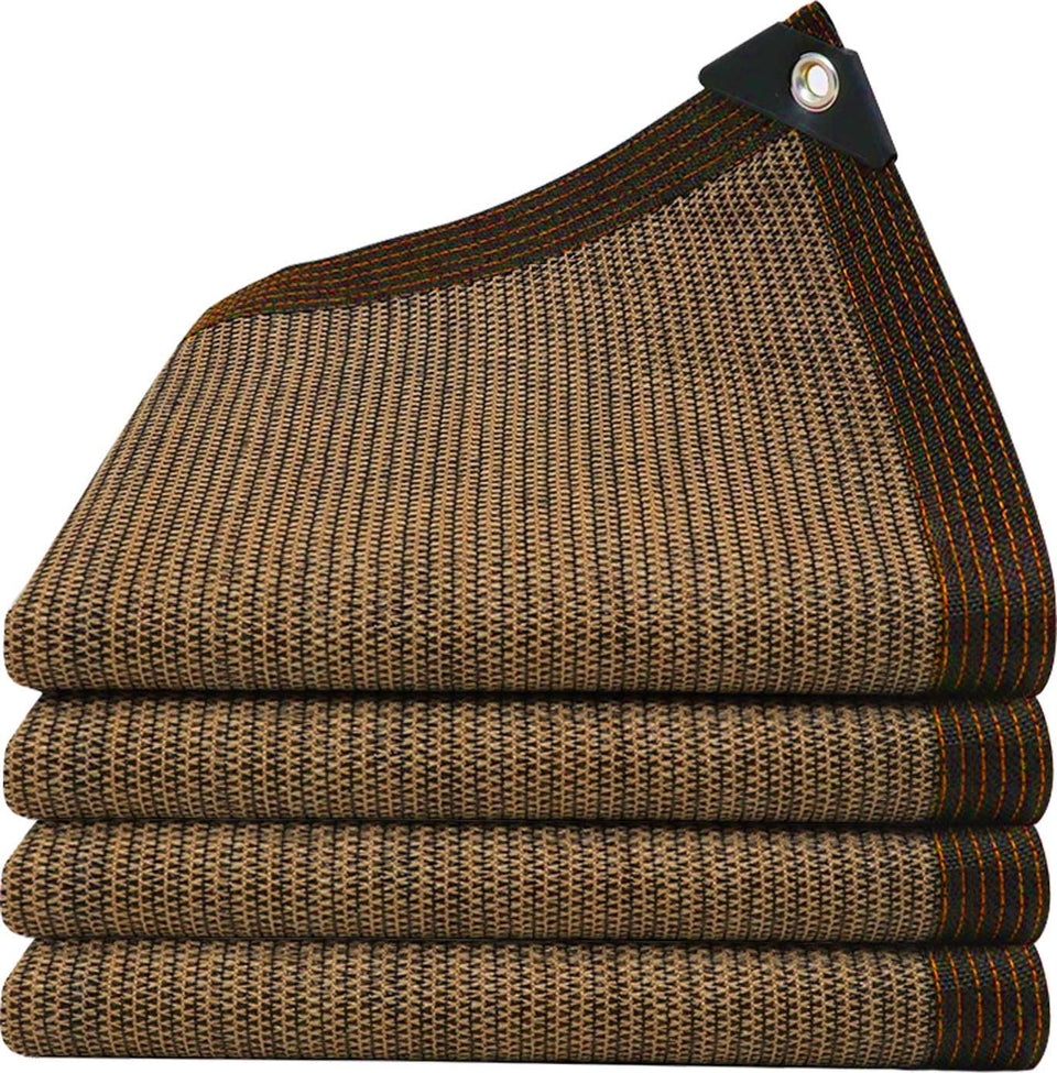 QHAIYYBF 80% shade cloth with grommets for easy patio installation and sun protection.