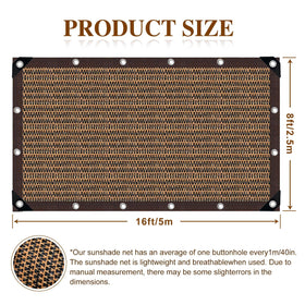 QHAIYYBF Coffee shade cloth used for greenhouse coverage with airflow