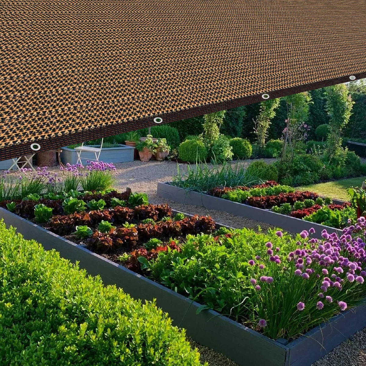 QHAIYYBF shade cloth design blocks sun while allowing air circulation