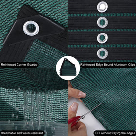 QHAIYYBF shade cloth with grommets ensures easy setup and durable weather resistance