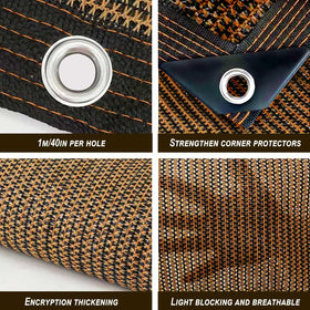 QHAIYYBF patio balcony shade netting ideal for decks and balconies.