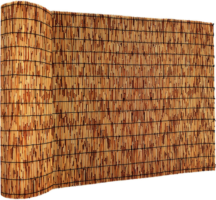 QHAIYYBF reed fence rolls for exterior patio provide privacy and sun shading