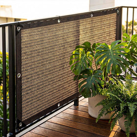 QHAIYYBF ventilated shade cloth for patios and balconies.