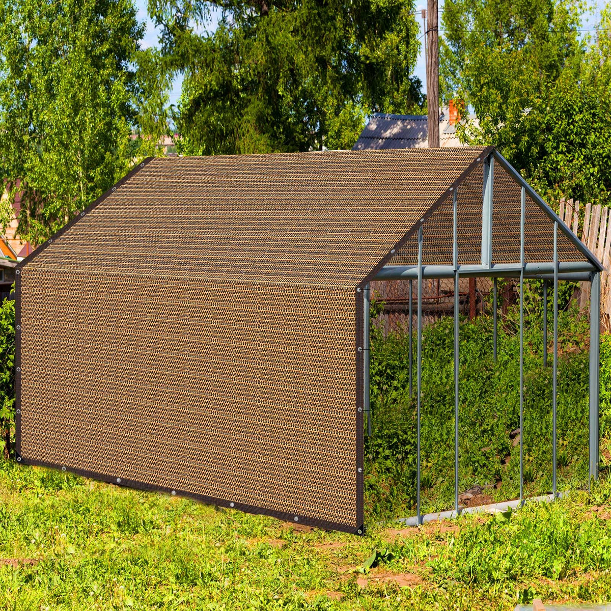 QHAIYYBF weather-resistant shade cloth protects equipment and plants