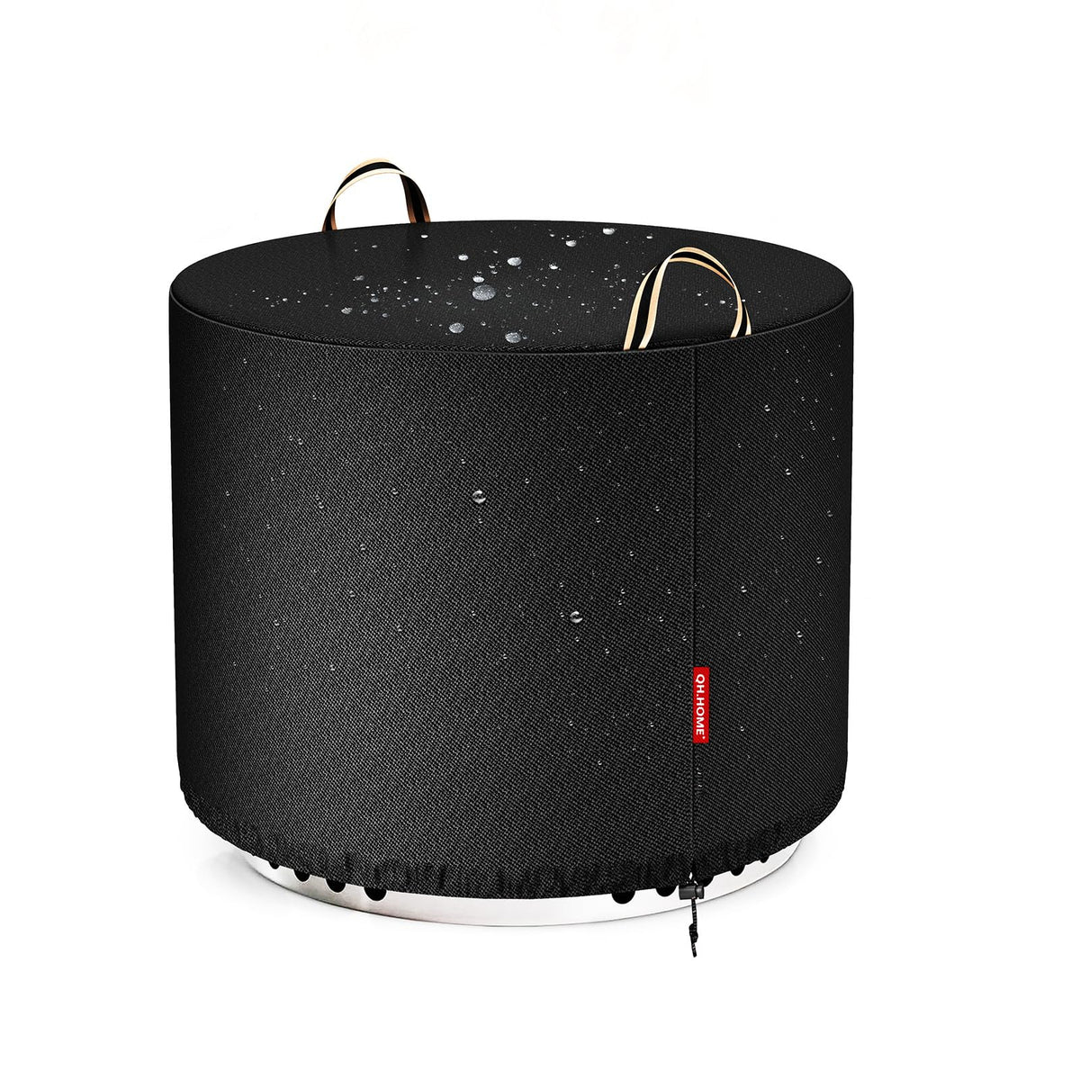 QH.HOME 21-inch round fire pit cover on Bonfire 2.0 protects against rain and dust.